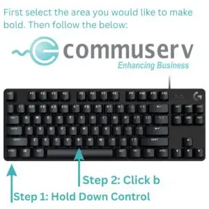 How to make text bold using keyboard
